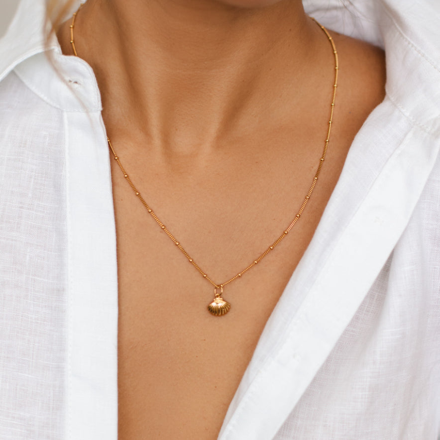 BOBBLE CHAIN NECKLACE | GOLD (4573437853762)